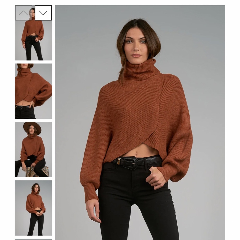 Elan cropped turtleneck